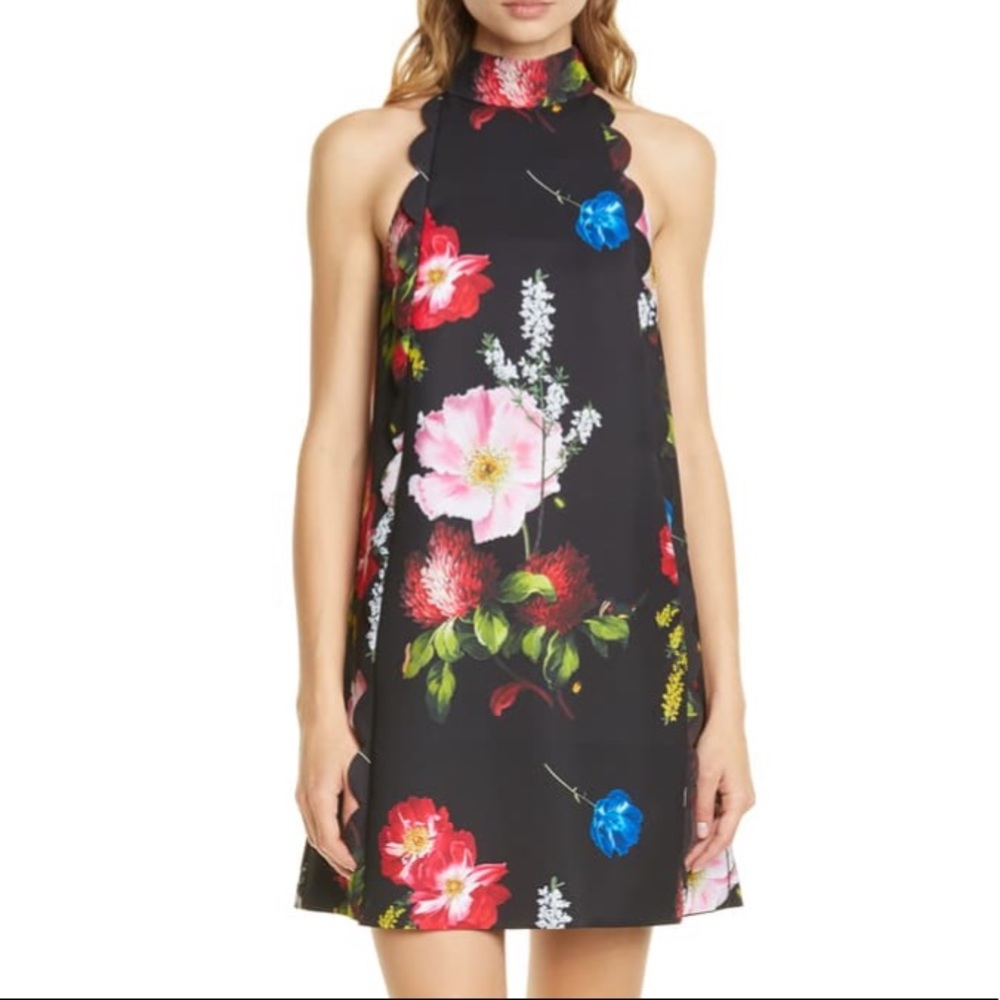 Ted Baker Tania Floral Scallop Shift Dress